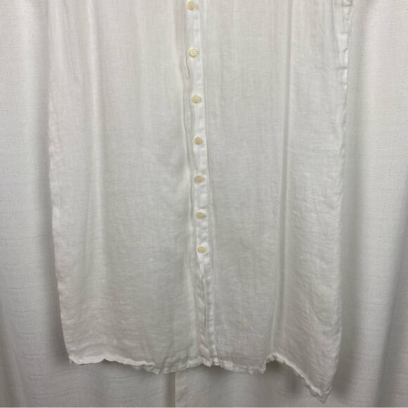 CP Shades White Linen Sleeveless Button Front Tunic Sz.XS - Picture 5 of 12